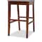 Baxton Studio Gideon ModernGrey Fabric Upholstered and Walnut Brown Finished Wood 2-Piece Bar Stool Set PR 194-2PC-12149-ZORO - alternate 6